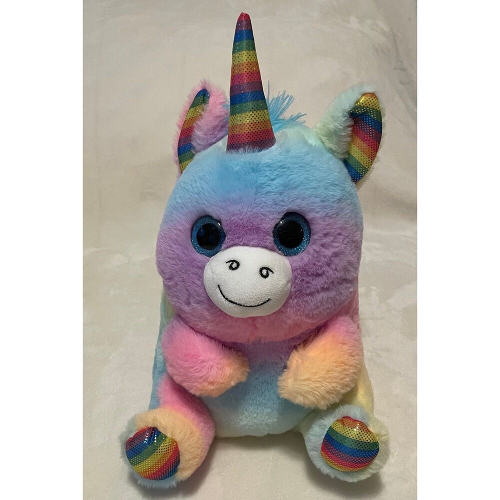 Belly Buddies Rainbow Unicorn Plush Stuffed Animal